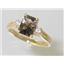 10K, 14K or 18K Gold Ladies Ring, Smoky Quartz, R171