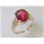10K, 14K or 18K Gold Ladies Ring, Crimson Fire Topaz, R139