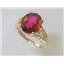 10K, 14K or 18K Gold Ladies Ring, Crimson Fire Topaz, R139
