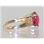 10K, 14K or 18K Gold Ladies Ring, Crimson Fire Topaz, R139