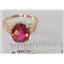 10K, 14K or 18K Gold Ladies Ring, Crimson Fire Topaz, R139