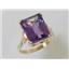 10K, 14K or 18K Gold Ladies Ring, Amethyst, R188