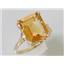 10K, 14K or 18K Gold Ladies Ring, Citrine, R188