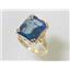 10K, 14K or 18K Gold Ladies Ring, Neptune Garden Topaz, R188