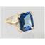10K, 14K or 18K Gold Ladies Ring, Neptune Garden Topaz, R188