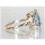 10K, 14K or 18K Gold Ladies Ring, Neptune Garden Topaz, R188