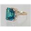 10K, 14K or 18K Gold Ladies Ring, Paraiba Topaz, R188