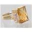 10K, 14K or 18K Gold Ladies Ring, Citrine, R201