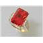 10K, 14K or 18K Gold Ladies Ring, Created Padparadscha Sapphire, R201