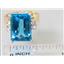 10K, 14K or 18K Gold Ladies Ring, Swiss Blue Topaz, R201