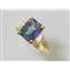 10K, 14K or 18K Gold Ladies Ring, Mystic Fire Topaz, R221