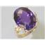 10K, 14K or 18K Gold Ladies Ring, Amethyst, R269