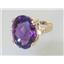 10K, 14K or 18K Gold Ladies Ring, Amethyst, R269