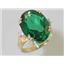 10K, 14K or 18K Gold Ladies Ring, Russian Nanocrystal Emerald, R269