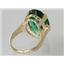 10K, 14K or 18K Gold Ladies Ring, Russian Nanocrystal Emerald, R269