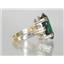 10K, 14K or 18K Gold Ladies Ring, Russian Nanocrystal Emerald, R269