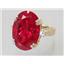 10K, 14K or 18K Gold Ladies Ring, Created Ruby, R269