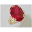 10K, 14K or 18K Gold Ladies Ring, Created Ruby, R269