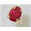 10K, 14K or 18K Gold Ladies Ring, Created Ruby, R269