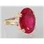 10K, 14K or 18K Gold Ladies Ring, Created Ruby, R269
