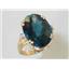 10K, 14K or 18K Gold Ladies Ring, London Blue Topaz, R269