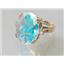 10K, 14K or 18K Gold Ladies Ring, Mercury Mist Topaz, R269
