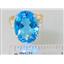 10K, 14K or 18K Gold Ladies Ring, Swiss Blue Topaz, R269