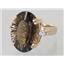 10K, 14K or 18K Gold Ladies Ring, Smoky Quartz, R269