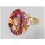10K, 14K or 18K Gold Ladies Ring, Twilight Fire Topaz, R269