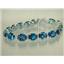 SB003, London Blue Topaz, 925 Sterling Silver Bracelet