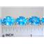 SB003, Swiss Blue Topaz, 925 Sterling Silver Bracelet