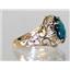 10K, 14K or 18K Gold Ladies Ring, London Blue Topaz, R114