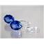 925 Sterling Silver Earrings, Created Blue Sapphire, SE207