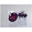 925 Sterling Silver Earrings, Mozambique Garnet, SE207