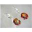 925 Sterling Silver Earrings, Twilight Fire Topaz, SE207