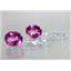 925 Sterling Silver Earrings, Pure Pink Topaz, SE207