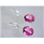 925 Sterling Silver Earrings, Pure Pink Topaz, SE207