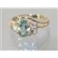 10K, 14K or 18K Gold Ladies Ring, Green Amethyst, R176