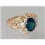 10K, 14K or 18K Gold Ladies Ring, London Blue Topaz, R111