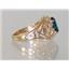 10K, 14K or 18K Gold Ladies Ring, London Blue Topaz, R111
