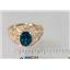 10K, 14K or 18K Gold Ladies Ring, London Blue Topaz, R111