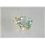 P040, Green Amethyst, 14k Gold Pendant