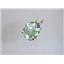 P040, Green Amethyst, 14k Gold Pendant