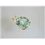 P040, Green Amethyst, 14k Gold Pendant