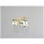 14k Gold Post Earrings, Green Amethyst, E012