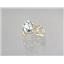 14k Gold Post Earrings, Green Amethyst, E012