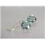 14k Gold Leverback Earrings, Green Amethyst, E201