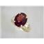 10K, 14K or 18K Gold Ladies Ring, Mozambique Garnet, R123