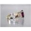 10K, 14K or 18K Gold Ladies Ring, Mozambique Garnet, R123