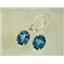 925 Sterling Silver Earrings, Neptune Garden Topaz, SE207